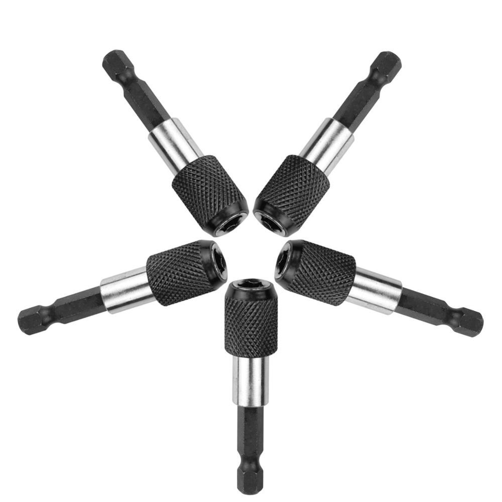 Arrilva 1/4" 60MM Impact Drive Hex Shank Quick Release Change Holder Bit Drill Chuck Adapter Magnetic Screwdriver Bit Holder