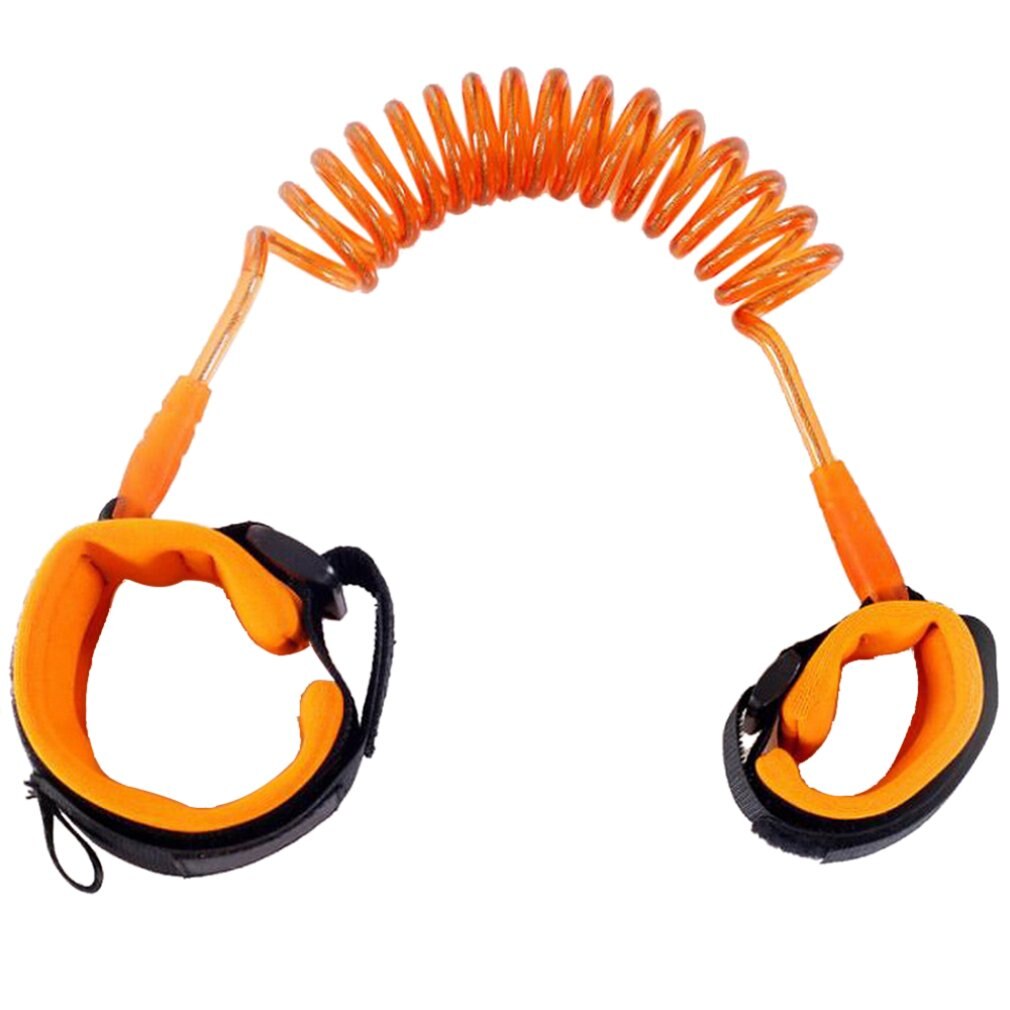 Toddler Baby Kids Safety Harness Cut Continuously Child Leash Anti Lost Wrist Link Traction Rope: orange 2m