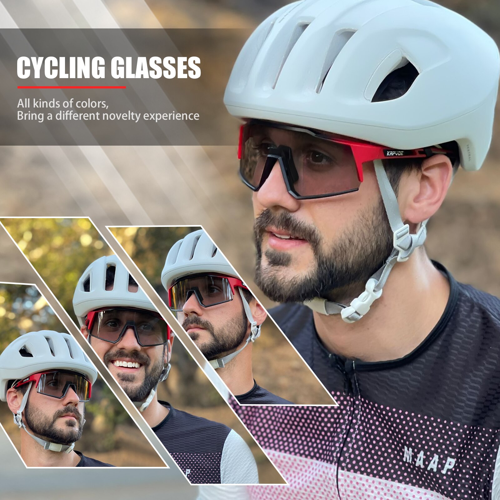 Polarized fishing glasses special high-definition Cycling underwater shooting fish driving hiking bike sunglasses day and night