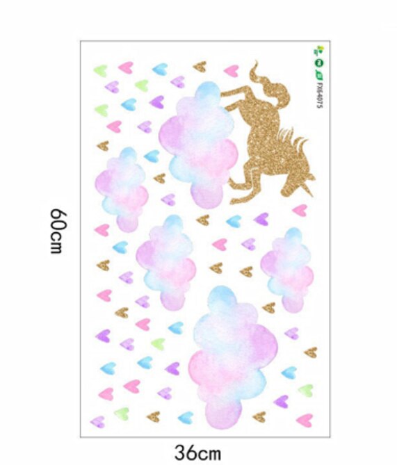 3D Eenhoorn Paard Muursticker Animal Tiger Dinosaur Home Decor Art Mural Meubels Panel Window Sticker Kinderkamer Muur Sticker: plum