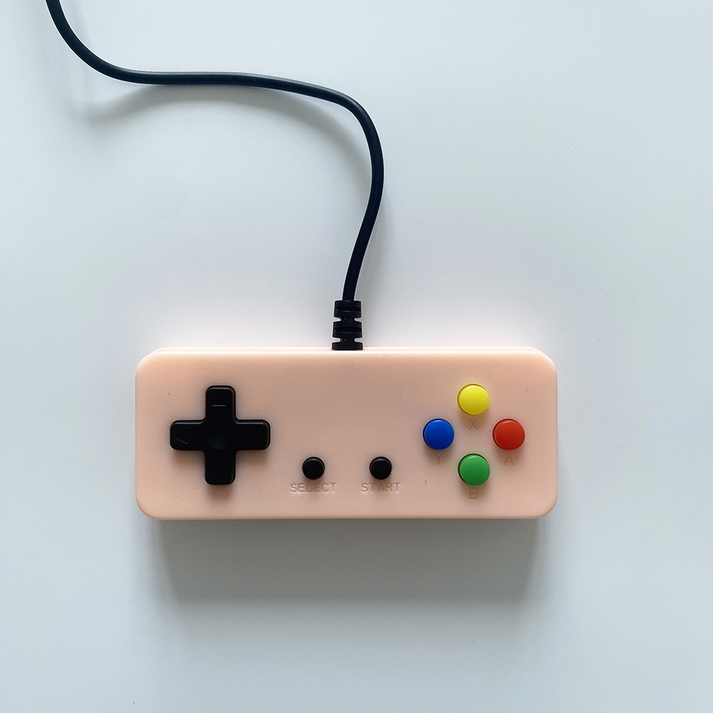 mini-spillkonsoller mikro-usb-adapter spillkonsollkontroller gamepad til håndholdt spillspiller videospillkonsoller: Rosa