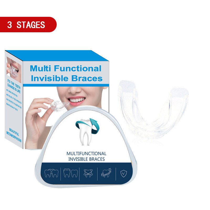 Multi Funzionale Invisibile apparecchio Dentale Allineamento allenatore Denti Fermo invisibile Correzione anti Molare Bocca Guardia: Phase 3(Hard)