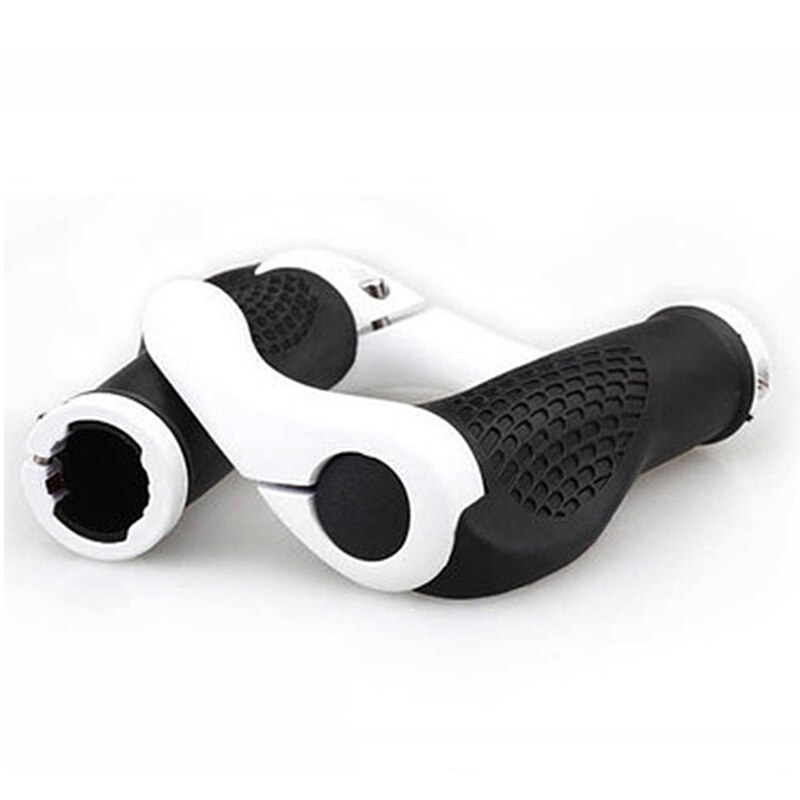 Rubber Bike Handlebar Grips Cover BMX MTB Mountain Bicycle Handles Anti-skid Bicycles Bar Grips Fixed Gear Bicycle Parts: Deputy white