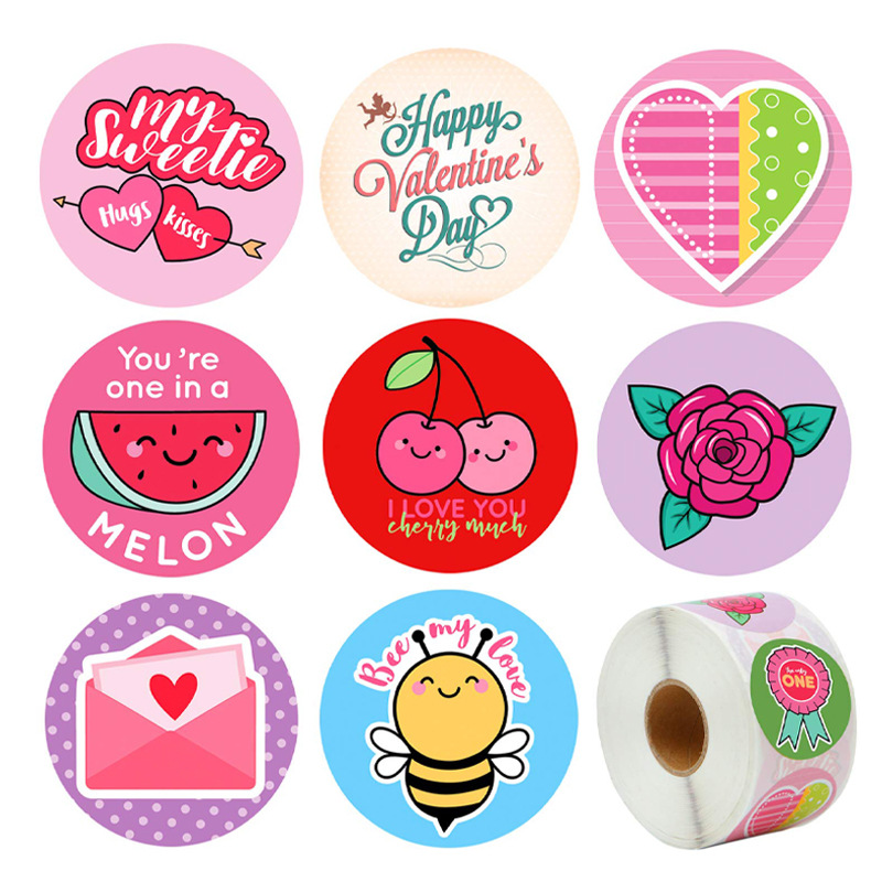 100-500 stücke 8 Stile Runde Karikatur Sonne Smiley freundlicher Belohnung Aufkleber Handgemachten Partei Scrapbooking Verpackung Dichtung Etikett: YH220-500Stck