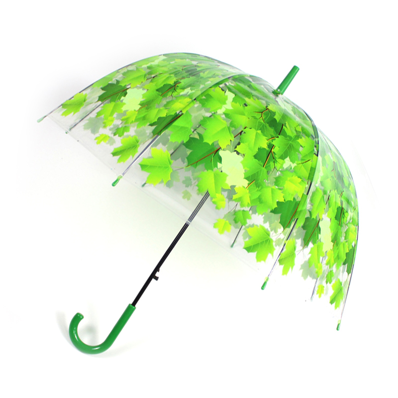 Transparente Dach Ahorn Blätter Sonnenschirme Kreative Sakura Regenschirm Karikatur Katze Regenschirme Niedlich Vogel KäFeige