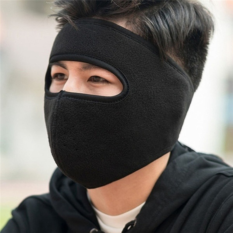 Men And Women Autumn And Winter Outdoor Cycling Mask Heating Thickened Mask Earmuffs Integrated ear-protecting Warm Mask