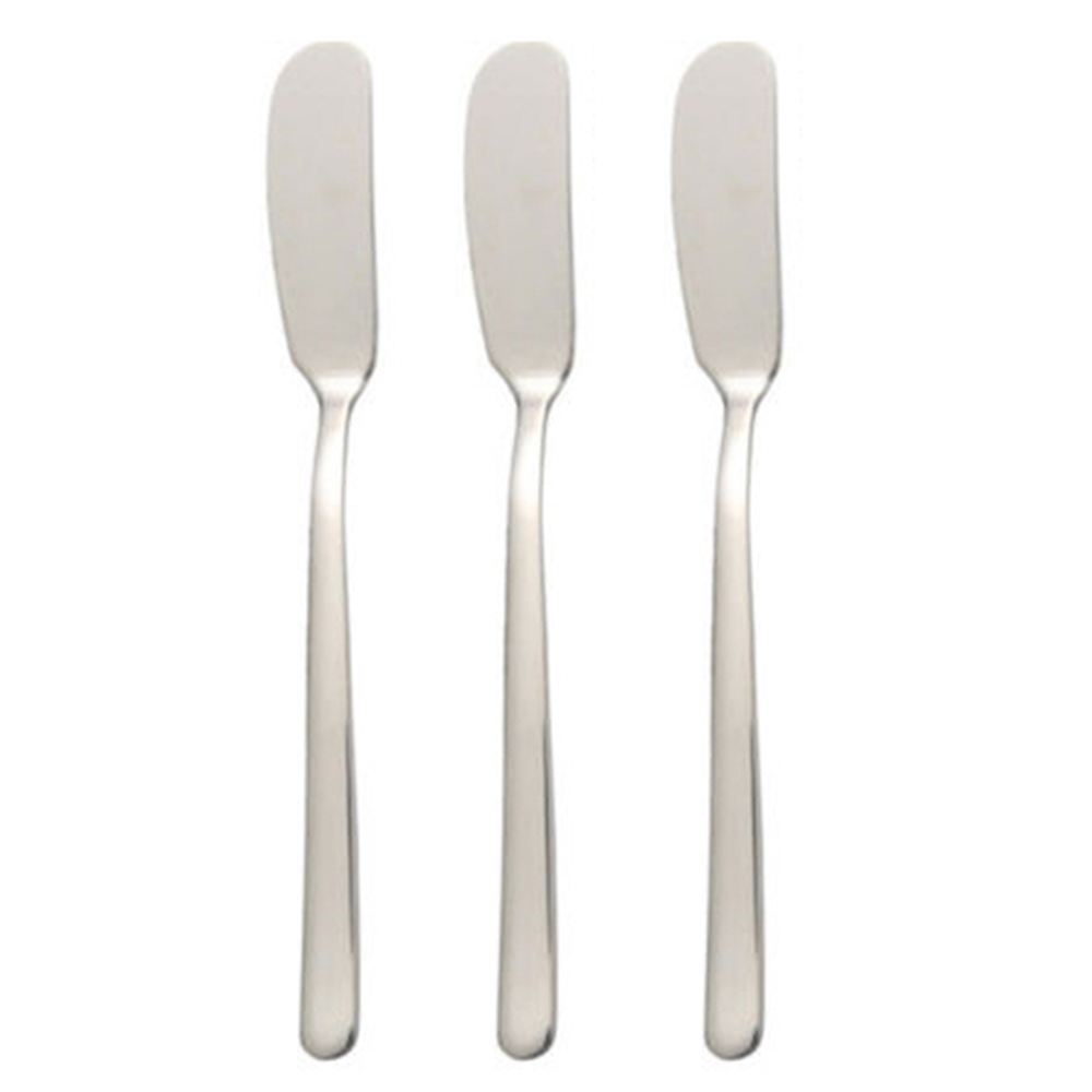 3x kök rostfritt stål smörskärare kniv sylt ost spridare spatel verktyg rostfritt stål