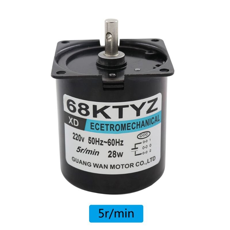 68KTYZ Low Speed Synchronous Motor AC 220V 2.5-110r/min Permanent Magnet Motor