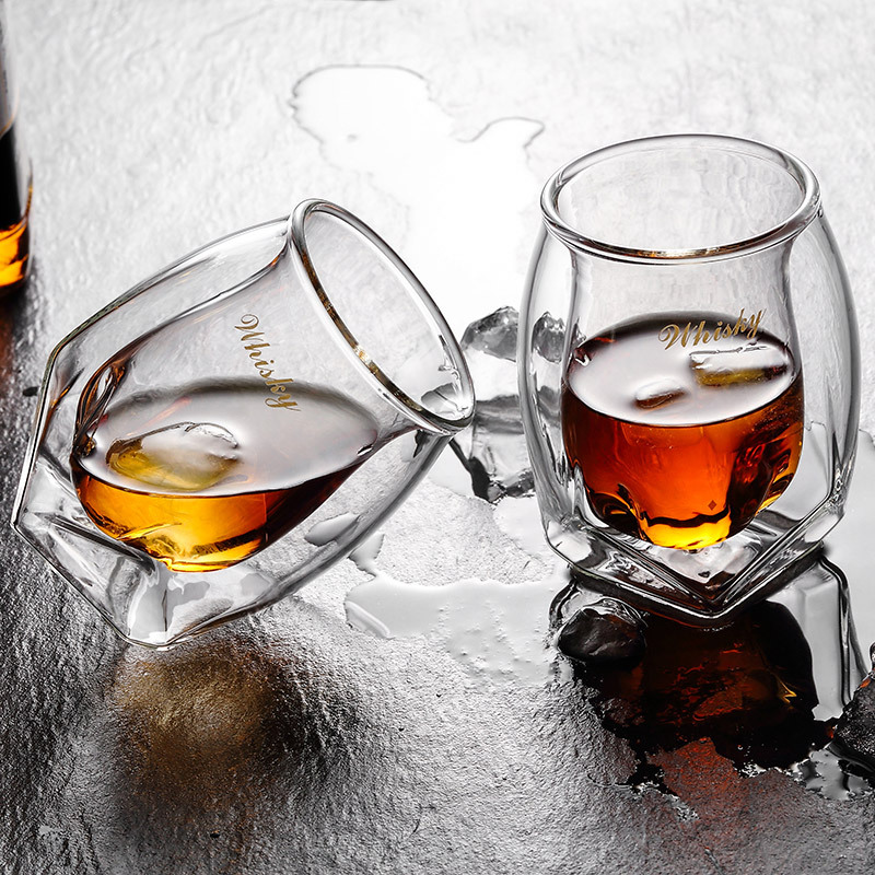 lead-free glass whisky glass personality glass double-layer glass wine glasses
