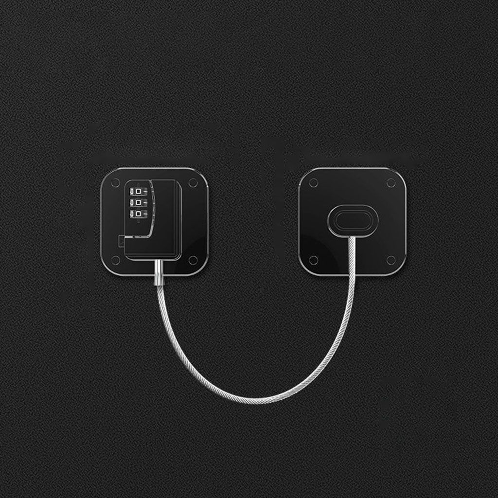 1Pc Baby Veiligheid Kabinet Sloten Schuiven Kast Deursloten Baby Veiligheid Koelkast Slot Met Sleutels Of Codeslot: black-square