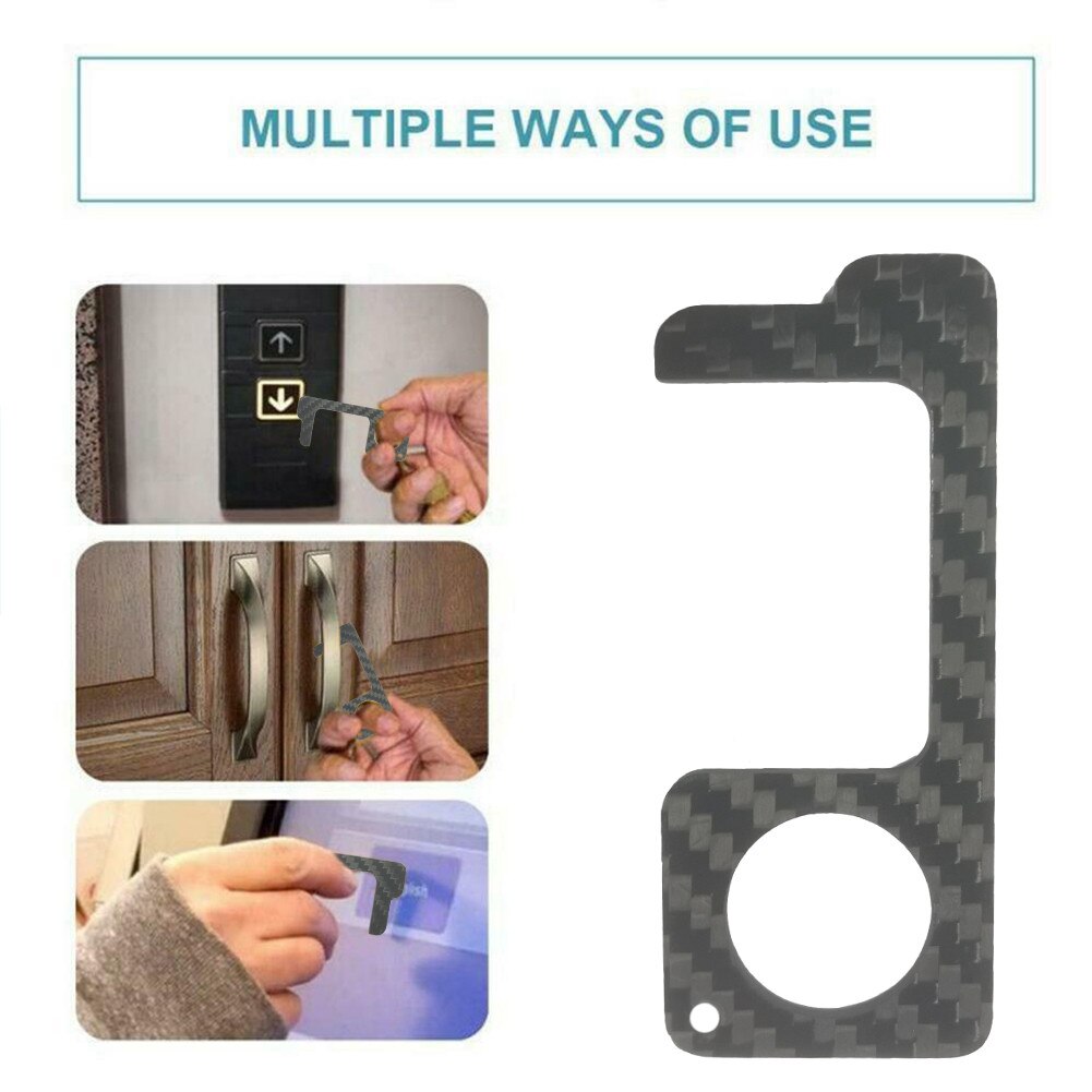 EDC ouvre-porte | Outil Portable, Kooty clé crochet, outil d'hygiène sans contact, presse à main, outil élévateur