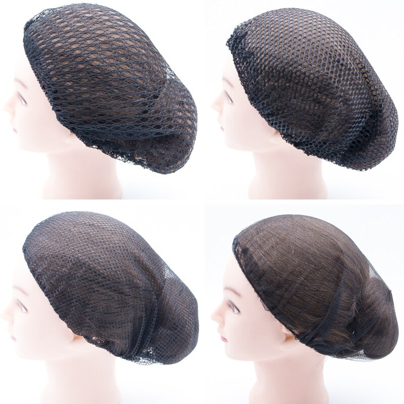 1PCS Full Hair Net False Hair Net Hospital Nurse Work Big Hair Net Sleep Wrap Hair Net Food Workshop Black Big Hair Net Hair Cap