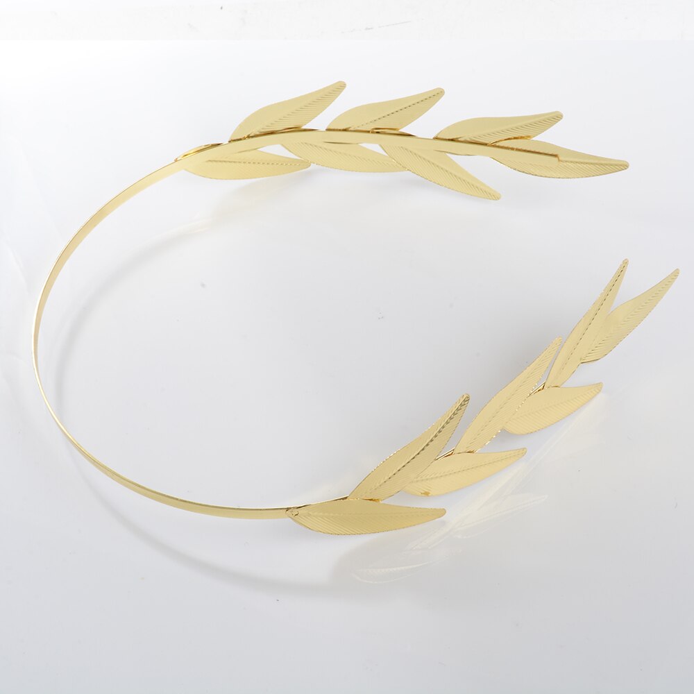 Acessórios de cabelo com folhas de ouro, acessório de tiara coroa para casamento joias para mulheres: gold leaf