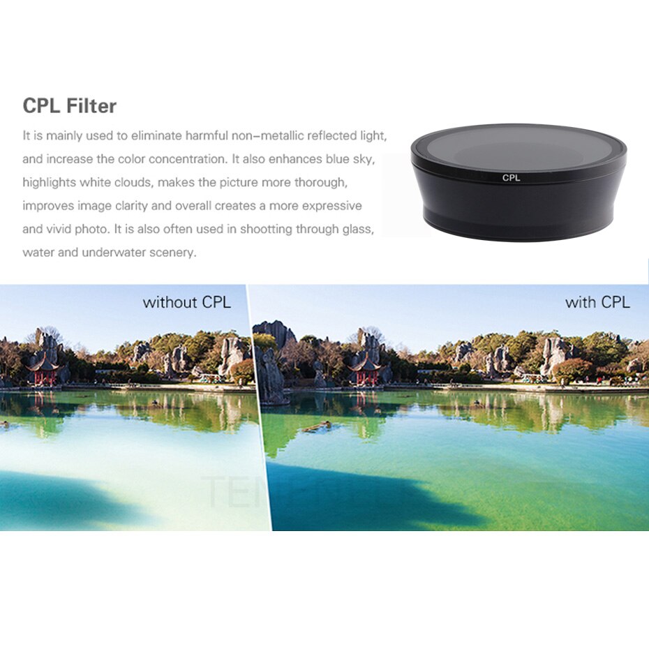 Filtro de cámara deportiva de acción para Sony HDR, AS50, AS50R, AS100V, AS200V, FDR, X1000V, ND 4, 8, 16, 32, CPL, accesorios de filtros de lente de protección UV