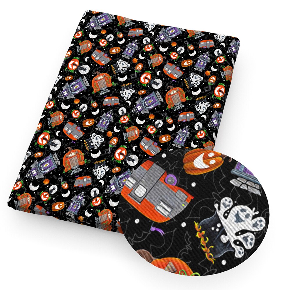 50*140cm halloween-tematryck polyester bomullstyg för tissue barn hemtextil för sömnad docka brudklänning  ,1 yc 11374: 1107293001