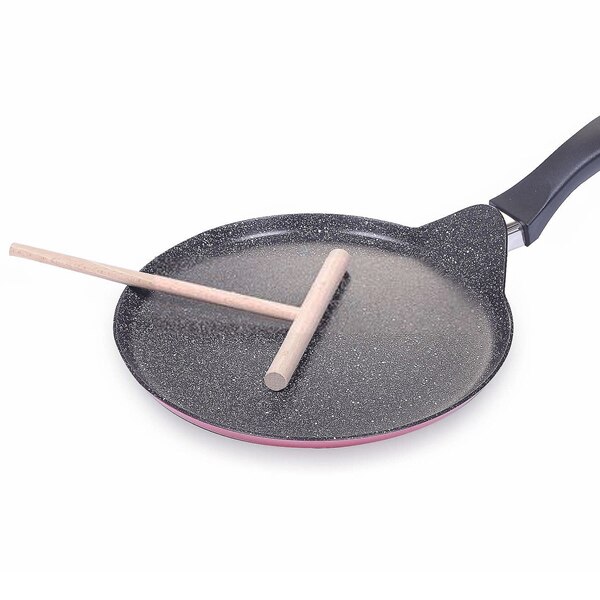 CREPES CRESPELLE in LEGNO PALETTA SPATOLA RULLO attrezzo utensile per stendere 99S0274 INVIATO DALL'ITALIA