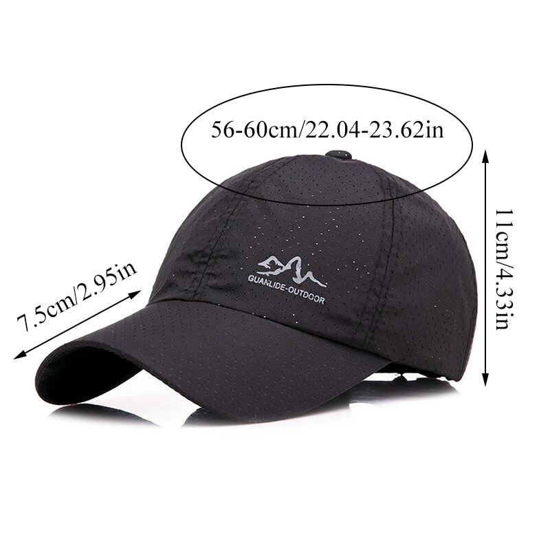 Sommarsolhatt casual baseballkepsar för kvinnor män bokstäver tryck perforerad toppad streetwear sport utomhuskeps