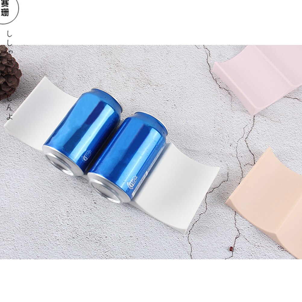 Cabinet Fridge Storage Rack Plastic Wine Bottle Display Stacking Mat Can Easy Stacker Kitchen Tool Wine Rack Wine Bottle Display