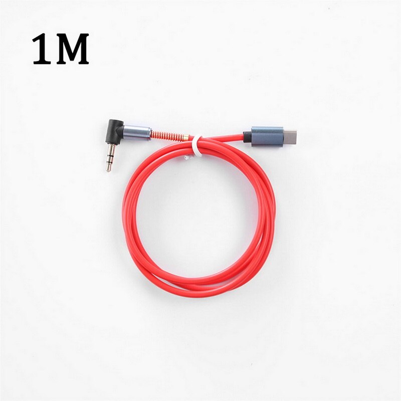 Elbow spring retractable 3.5mm audio cable aux audio speaker cable retractable cable car cable Extension Cable Retractable Cable: Red type-c