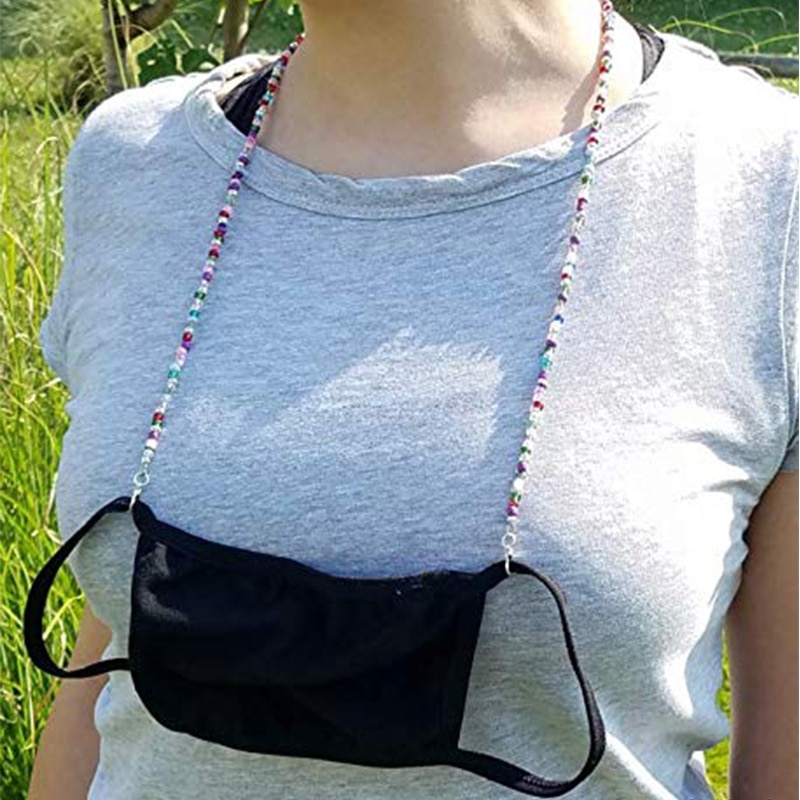 AOMU 15 Colori Nuovo Alla Moda In Rilievo Occhiali Maschera Catena per le Donne del Collo Catena Accessori Collana Della Cinghia Del Supporto per le Donne I Bambini di sicurezza