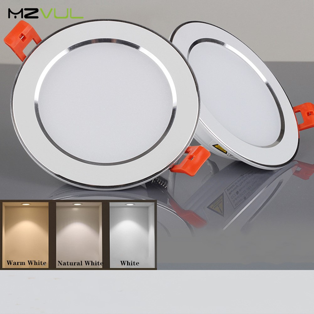 Foco LED empotrable para techo, Bombilla de 12W, 9W, 7W, 5W, 220V, 230V, 240V, para interior, dormitorio, cocina