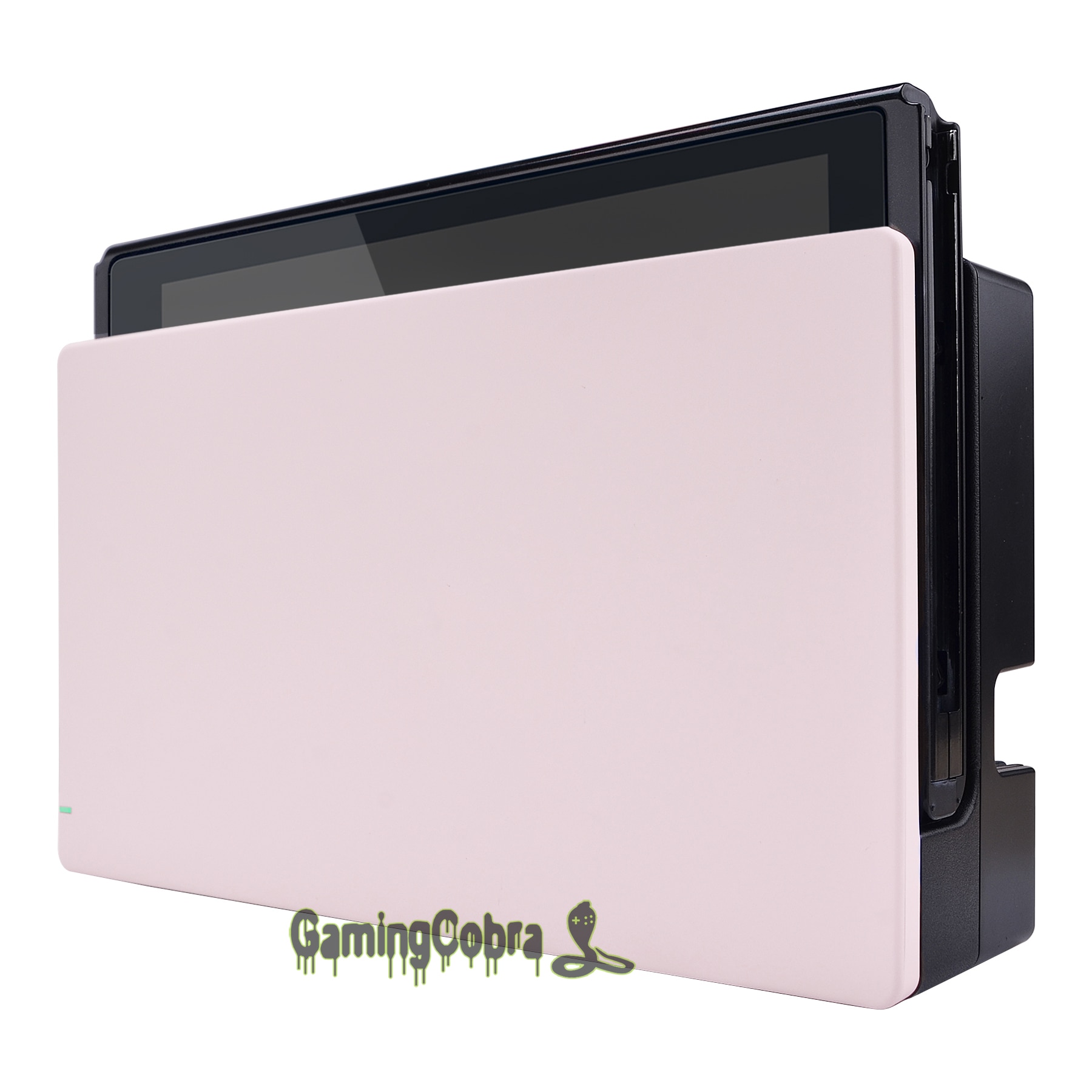 Toque macio personalizado sakura rosa placa frontal diy substituição habitação escudo para nintendo switch dock