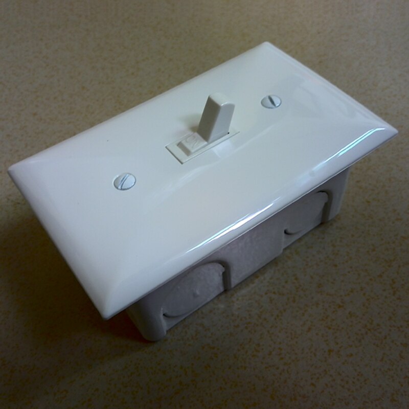 1-Bit Amerikaanse Standaard Pull-Out Schakelaar Panel 15A Amerikaanse Retro Schakelaar 120 Ul Muur Schakelaar Automobiel Schakelaar: Single Panel Base