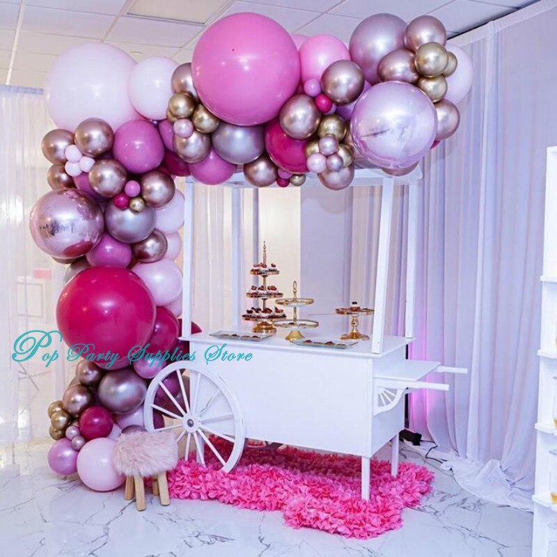 Riesen 4D Roségold Ballon Set – 3 Ballons (15/18/22 Zoll) Für Hochzeit, Vorschlag Oder Party-Deko