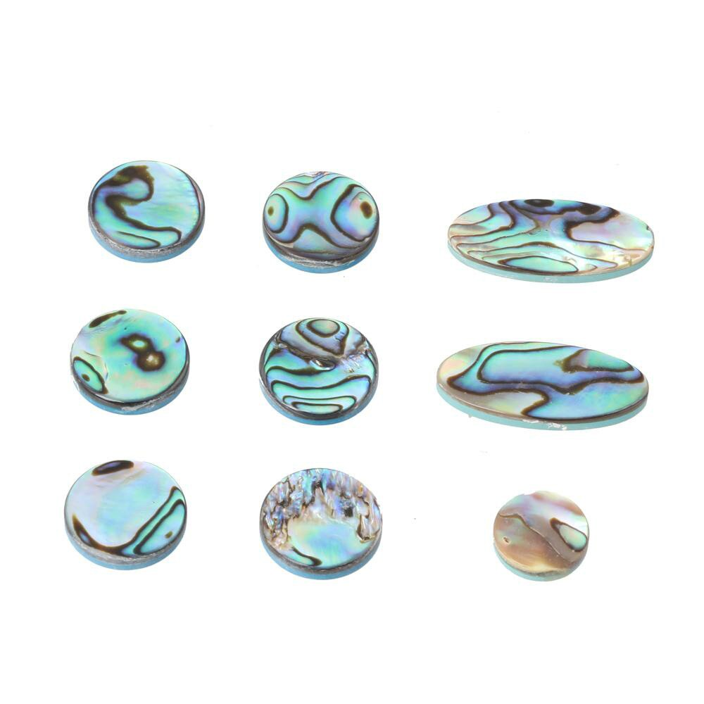 9PCS Saxophone Key Buttons Inlays Keys Abalone Shell