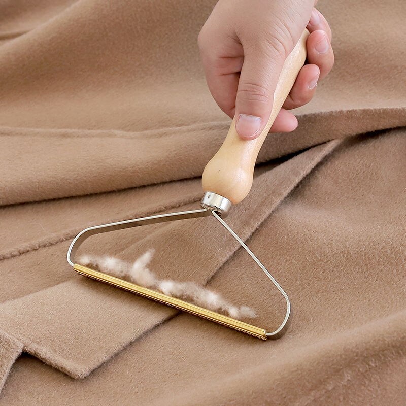 Handleiding Lint Remover Trimmer Scheren Eenvoudige Wollen Jas Scheren Apparaat Machine Houten Gemak Kleding Draagbare Lint Remover