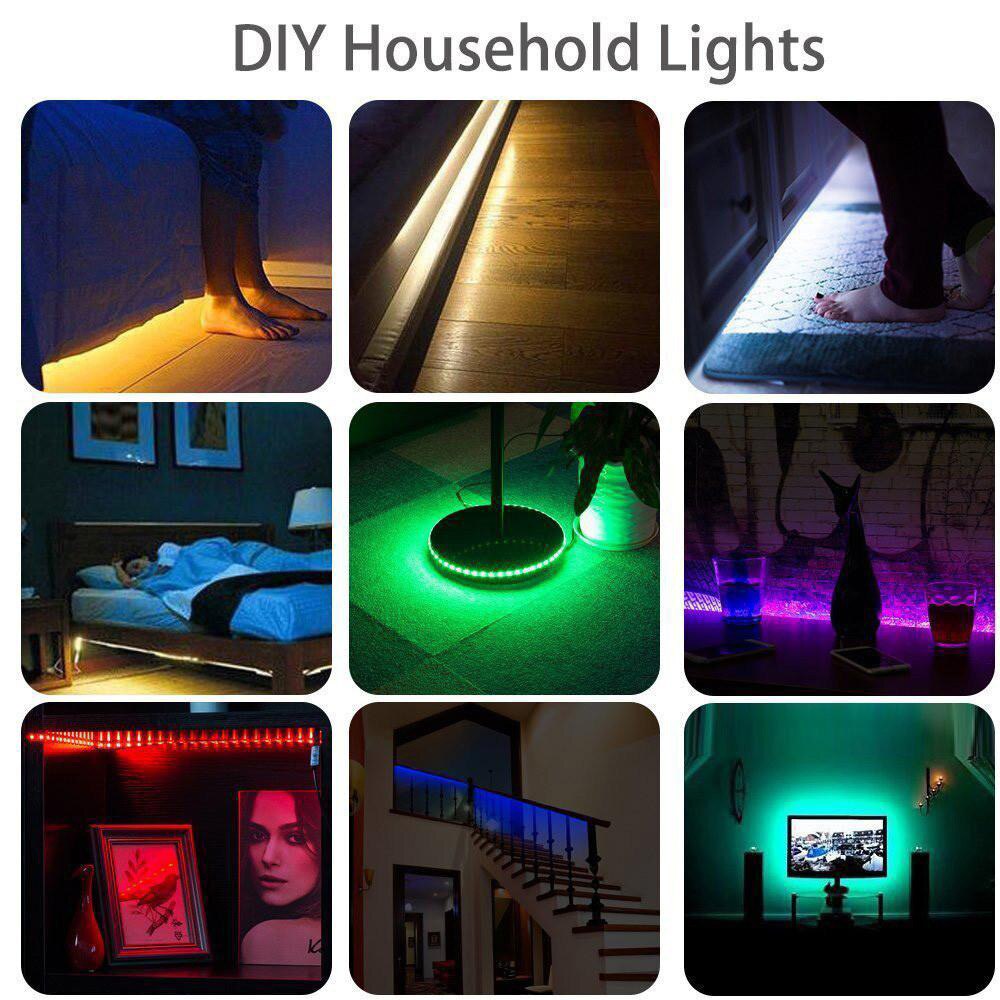 1Pcs USB Powered RGB 5050 LED Strip Lighting For TV Computer Background Light Flexible Stripe Lamp 5.5