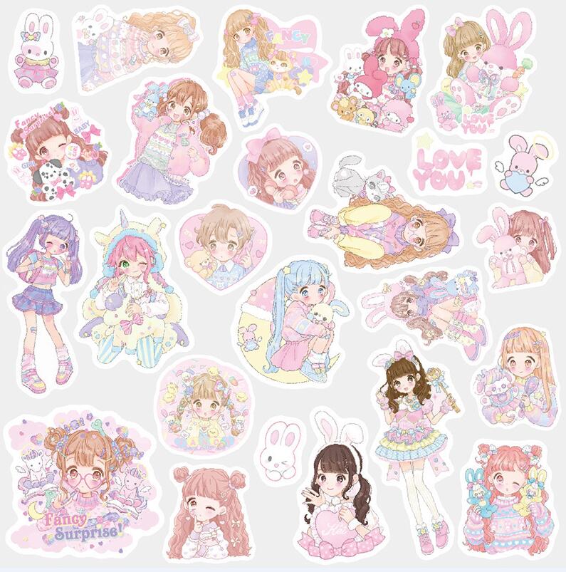 Moon Star Stickers Cute painting Diary Decoration Label Paper Stickers Pack DIY Stickers school supplies escolar: ruan meng