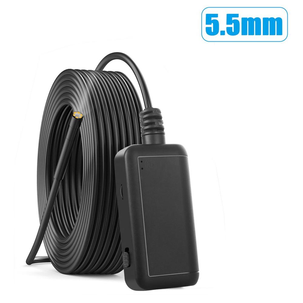 Wifi 5.5Mm Handheld Endoscope Borescope Video Inspection Camera Portable Endoscope Hard Line Camera For F220: 5 meters hard wire