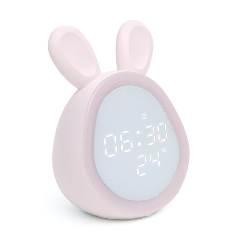 Bluetooth Alarm Clock LED Night Light Voice Control Temperature Display Bedside A9LA
