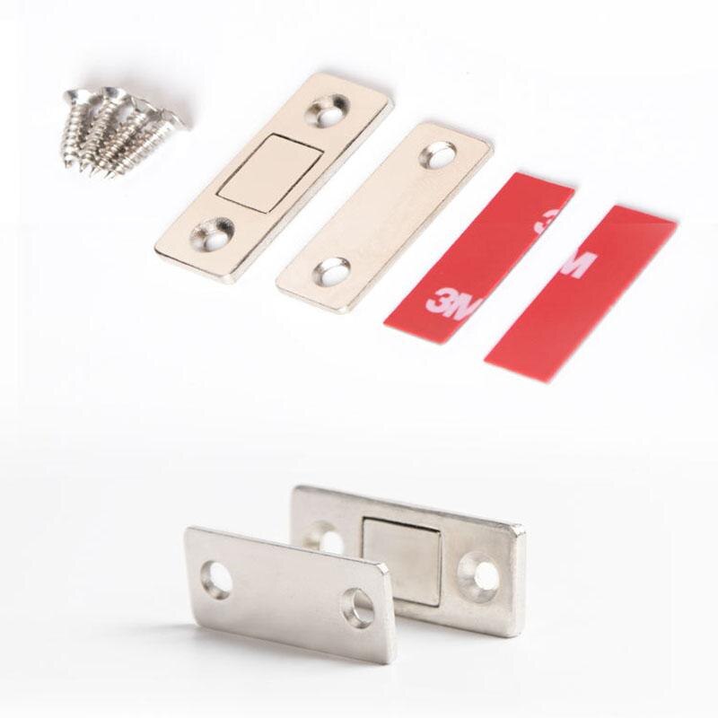 Punch-free Magnetisk Dörrstängare - Stark Dörrmagnet Lås för Möbel Skåp