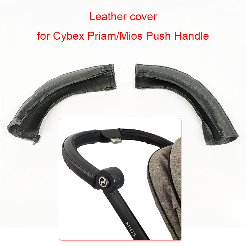 Lederen Cover Voor Cybex Priam 2/3/4 Mios 2/3 Kinderwagen Push Handvat Moeder Leuning Beschermhoes Baby buggy Vervangen Accessoires