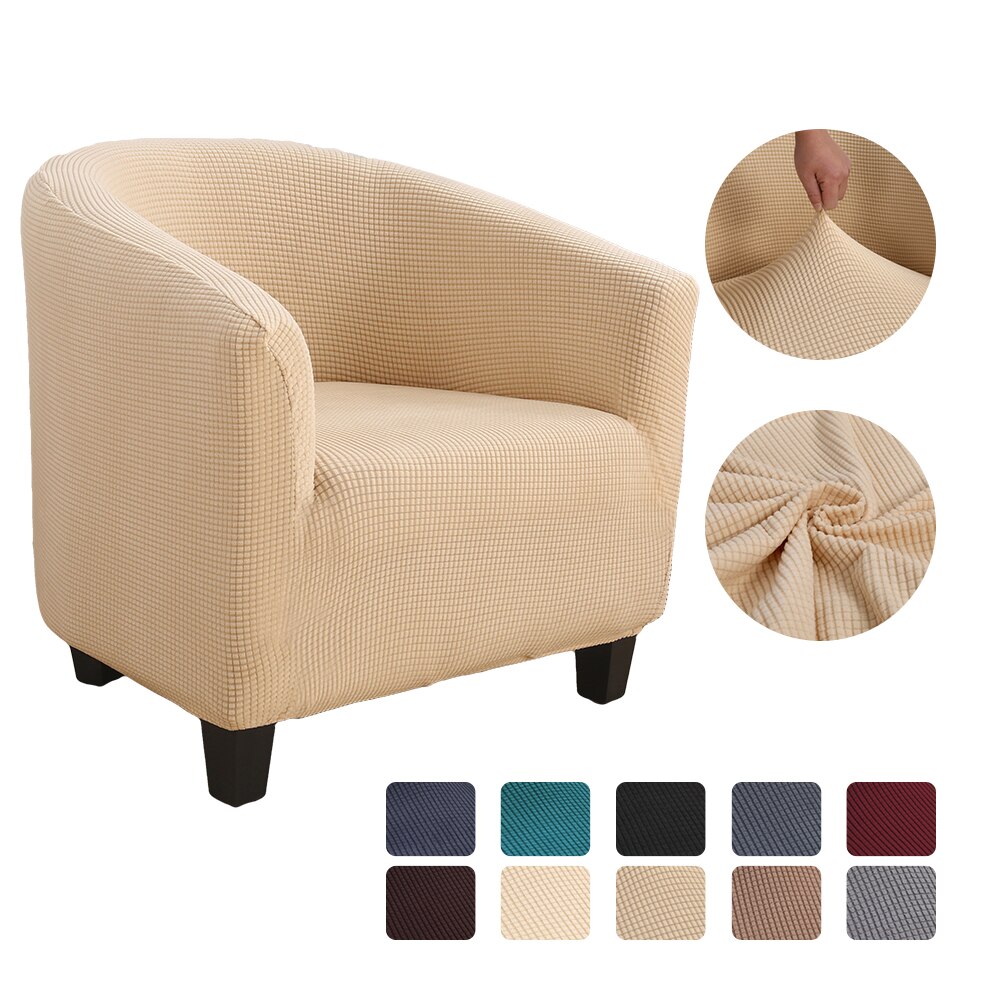 Strikker jacquard sofa lænestol sædebetræk elastisk kaffebalje sofa lænestol sædebetræk beskytter betræk hjemmestol indretning: G271681