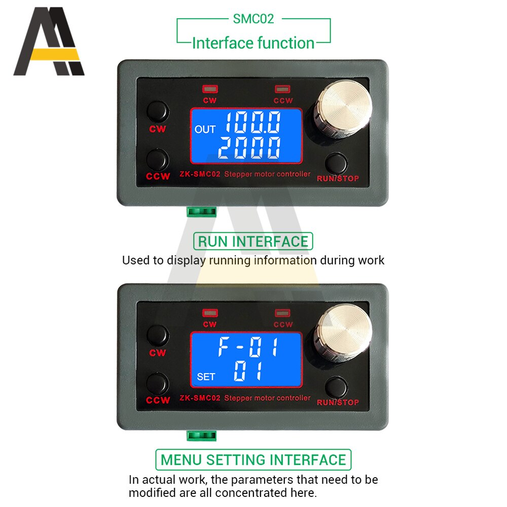 SMC02 Drive Geïntegreerde 42 57 Stappenmotor Controller Positieve Negatieve Controle Drive Hoek Puls Snelheid Plc Seriële Communicatie