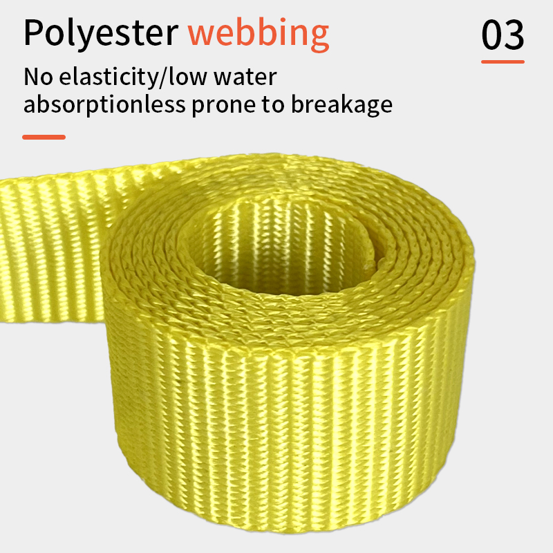 Sangles d'arrimage Sangle à cliquet Bouquets de chariot avec récipient tendeur de cargaison fixe tendeur de toit