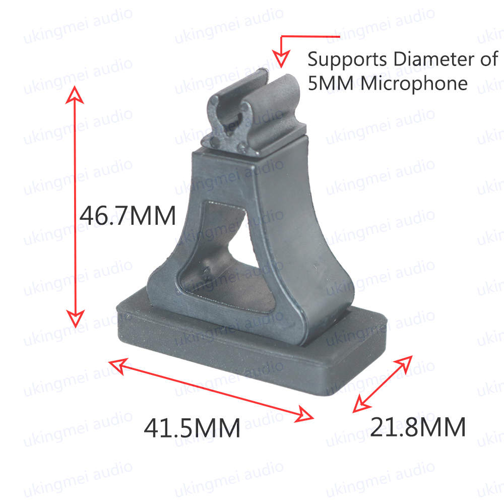 Instrumento condensador microfone universal suporte braçadeira para saxofone violino clarinete baixo violoncelo piano compatível para dpa 4099 microfone: Vermelho
