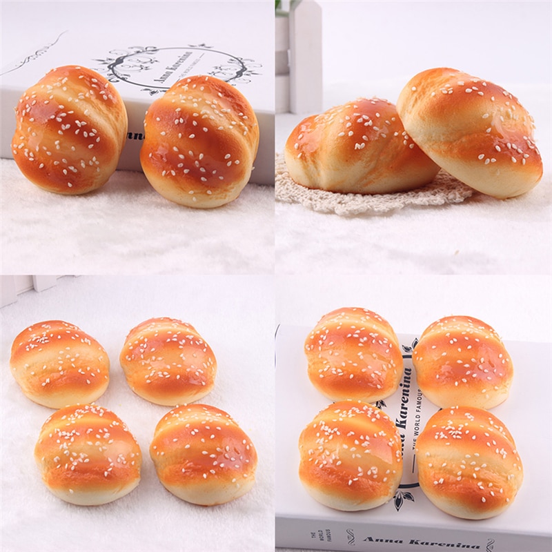 Cute Kawaii Squishy Buns Bread Pretend Play Kitchen Toys fragrancy Shape Marshmallow Bun toy