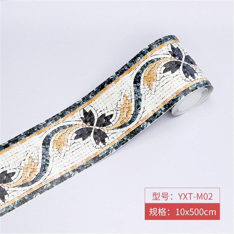 Self Adhesive Wall Stickers Waterproof Baseboard Wallpaper Border PVC European style Wall Sticker For Kitchen Bedroom Home Decor: 05