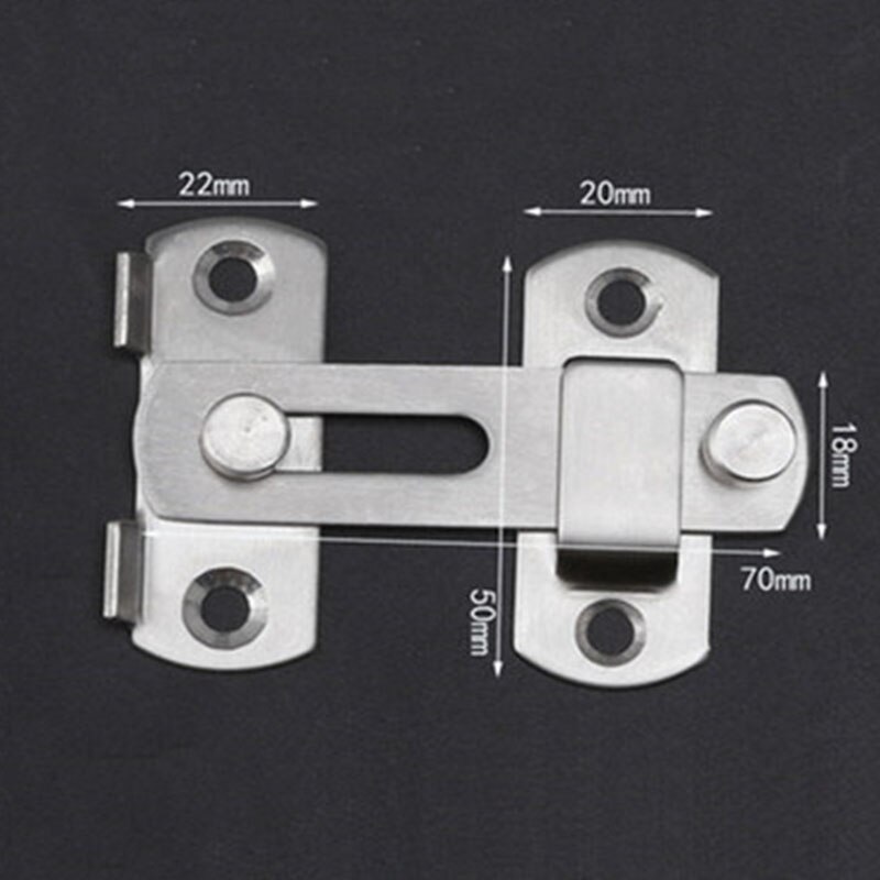 Safety Sliding Door Lock Buckle Secure tool Cabinet Stainless Steel Pet Hardware Barn