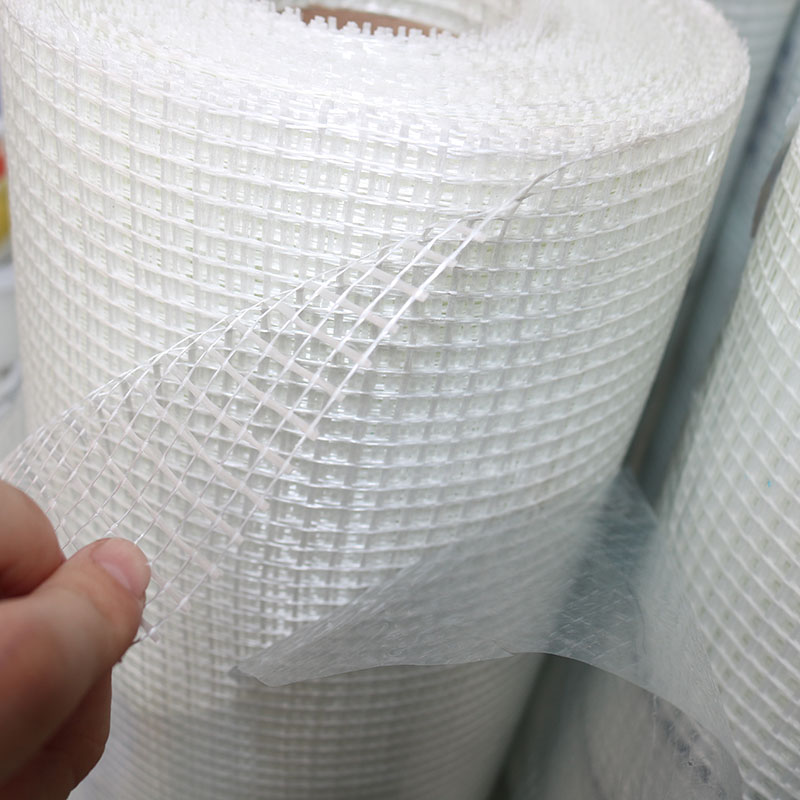 Breedte 33Cm X 50M Glasvezel Doek Geweven Glasvezel Mesh Grid Enkelzijdige Gezamenlijke Tape Self-lijm Diy Reparatie Patch Muur