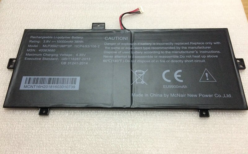 Sronering Batteria Originale 10000 MAh PL3592106P per Medion AKOYA E2216T (MD 99940) tavoletta PC