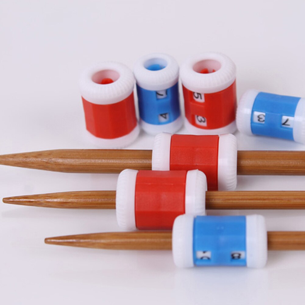 Mini marcador de Punto Manual de plástico, marcador de puntada, números de líneas, de Color aleatorio, 1 unidad