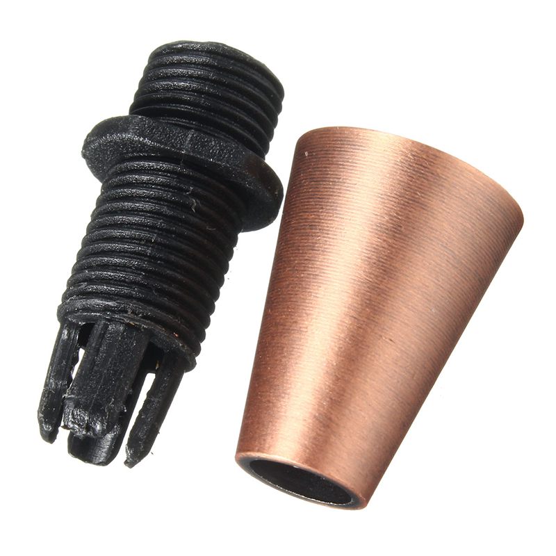 The Retro Aluminum Metal Strain Relief Piece Threaded Cord Grip Sewing Cloth Wire Socket Line Cap Pendant Light Cable Lock