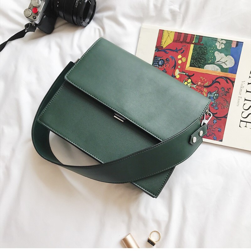ins sacs à main chauds femmes simple commute mallette sac carré PU sauvage épaule Messenger sac multi-fonction OL dames: 01 Green