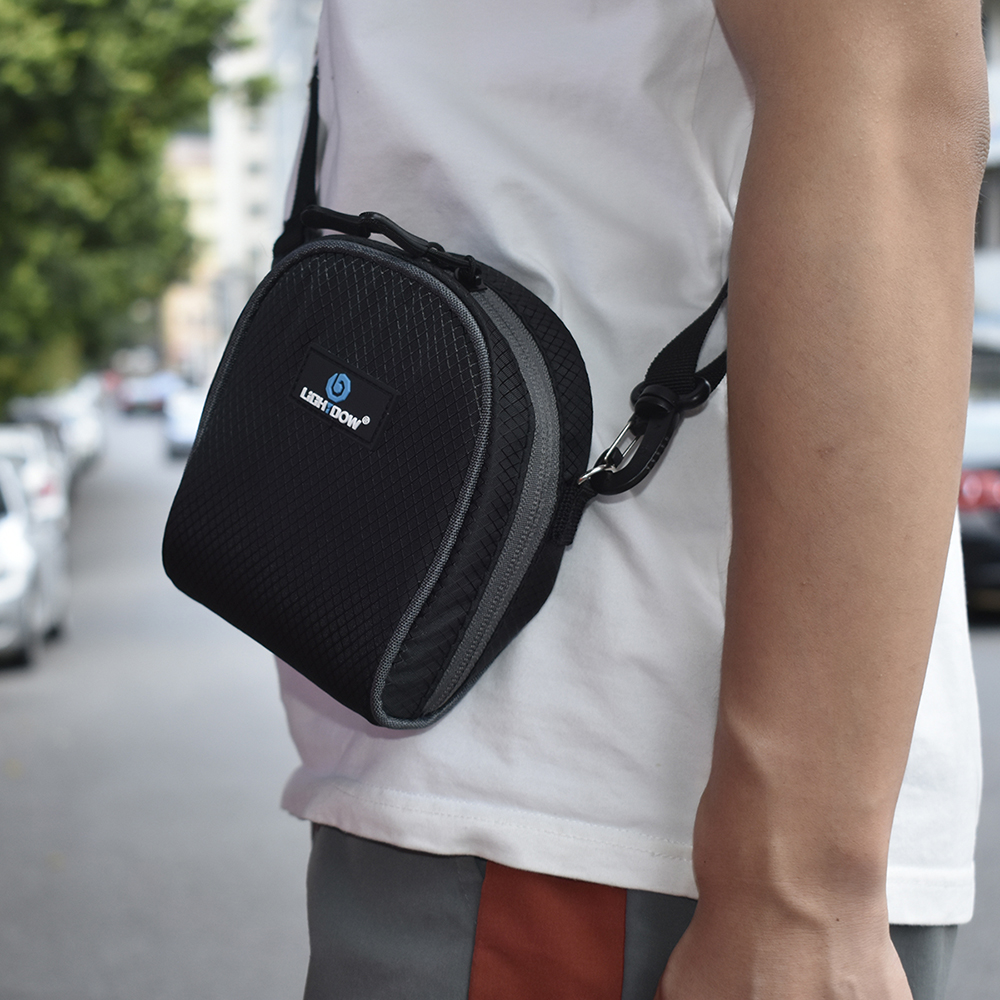 Lightdow Dustproof Camera Lens Filter Bag Portable Filter Pouch Shoulder Case with Belt for Photography Can Hold 8 Filters