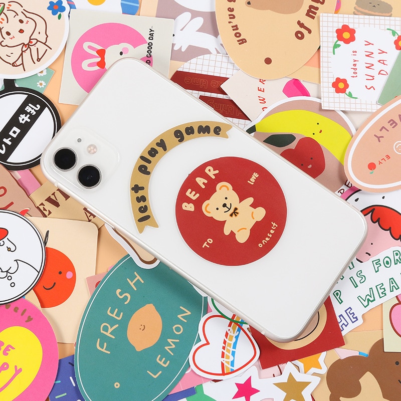 49pcs sunny day 02 series waterproof stickers DIY scrapbooking journal primer collage mobile phone computer decorative stickers